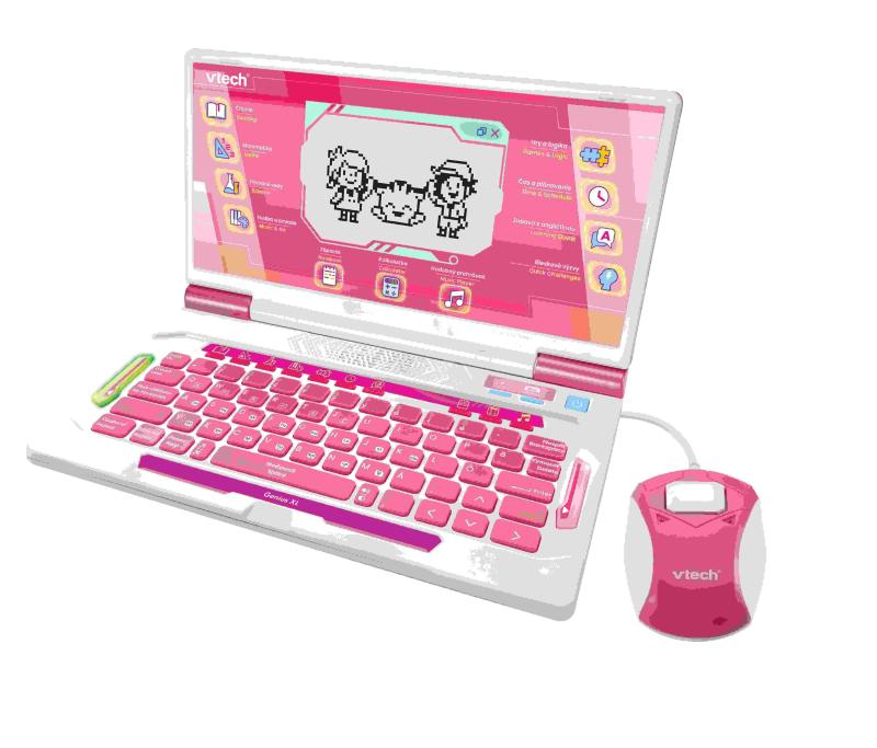 VTech Genius XL – vzdelávací notebook SK - ruzový